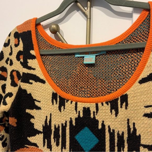 Aztec leopard print mini dress - Picture 2 of 3